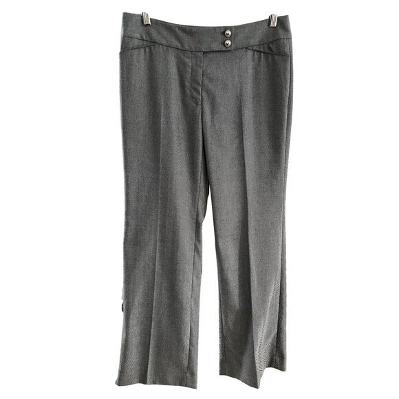 White House Black Market Pants - NWT White House Black Market Herringbone Black and White Legacy Modern Bootcut D